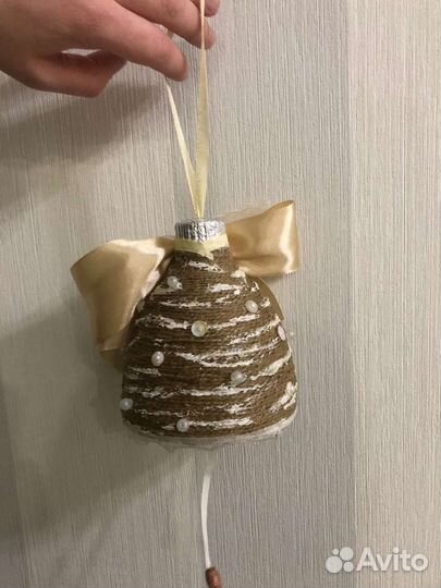 Новогодняя поделка колокольчик
