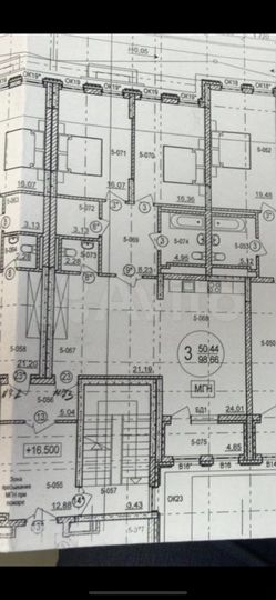 3-к. квартира, 98,7 м², 6/6 эт.