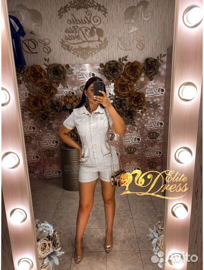 Летний комбинезон в стиле chanel Шанель