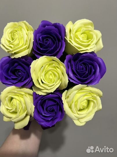 Букет из мыльных роз