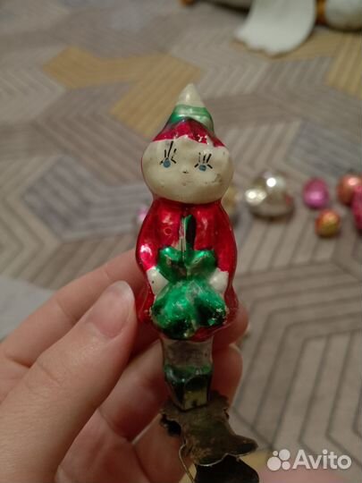 Елочные игрушки СССР на прищепке