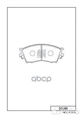 Колодки тормозные, передние D3098 Kashiyama