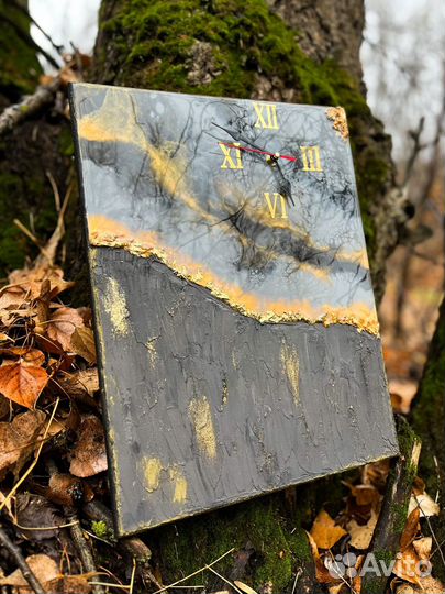 Часы из эпоксидной смолы подарок учителю
