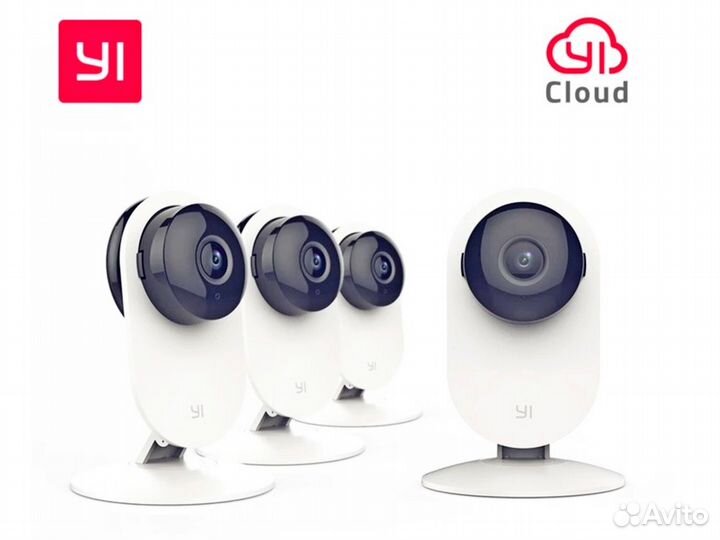 Комплект 4x IP камер Xiaomi Yi Home Wi-Fi 1080P