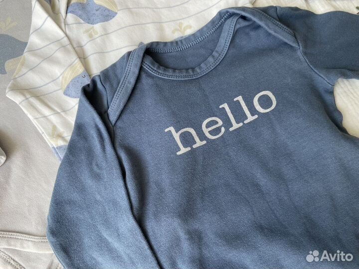 Боди 3 шт для новорожденных 74 с длинным рукавом