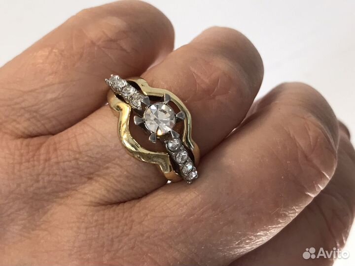 Винтажные украшения кольца, броши, серьги