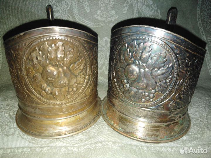 Подстаканники мельхиоровые