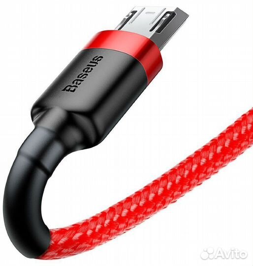 Кабель USB baseus Cafule, USB - microusb, 2.4А, 1