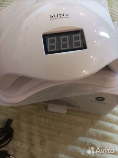 Новая лампа для сушки ногтей Sun 5+ гель-лаки