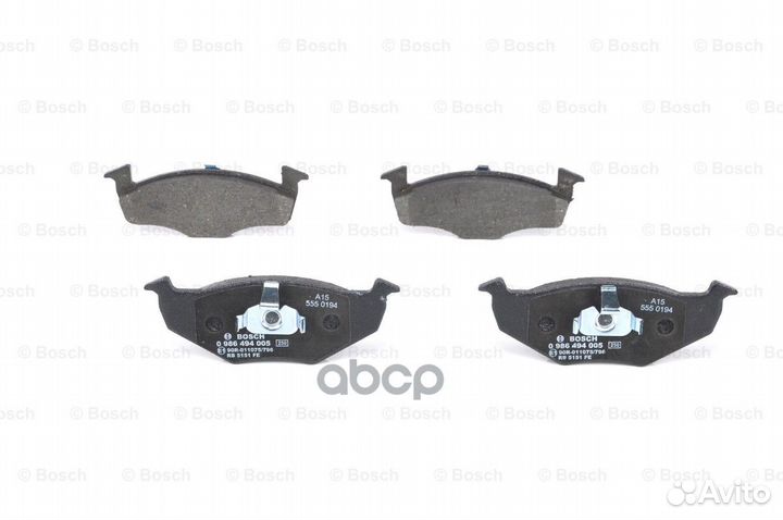 Колодки тормозные передние bosch 0 986 494 005