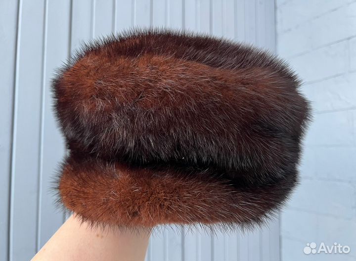 Шапка норковая кепка женская мех