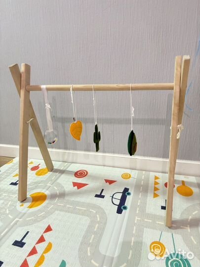 Детский тренажер монтессори деревянный
