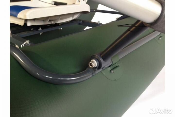 Катамаран Ондатра C 240 зеленый рыболовный