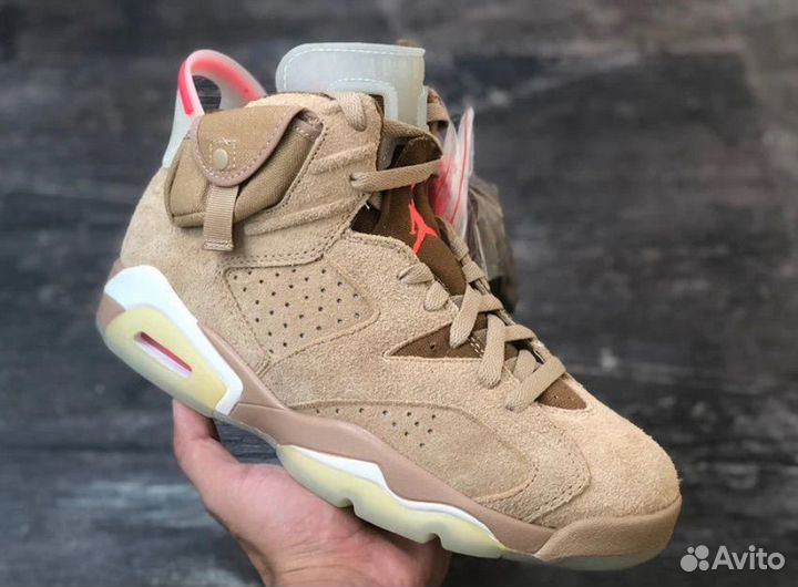 Nike air Jordan 6 Retro Travis Scott British Khaki