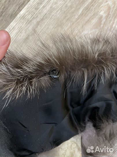 Меховой воротник из лисы