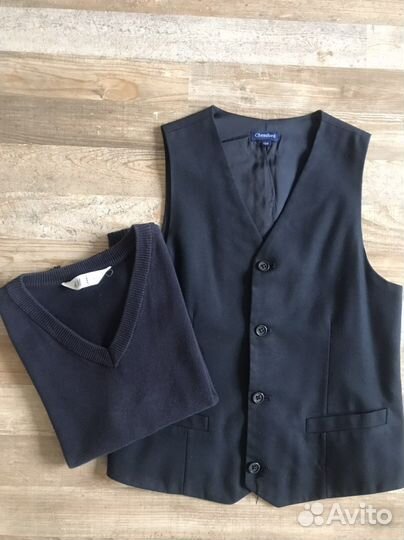 Жилетка для мальчика школьная 158