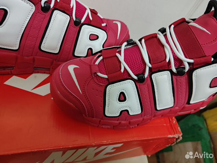 Nike Air More Uptempo University Red Black White