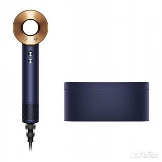 Фен dyson supersonic hd07 prussian blue/rich copper + кейс