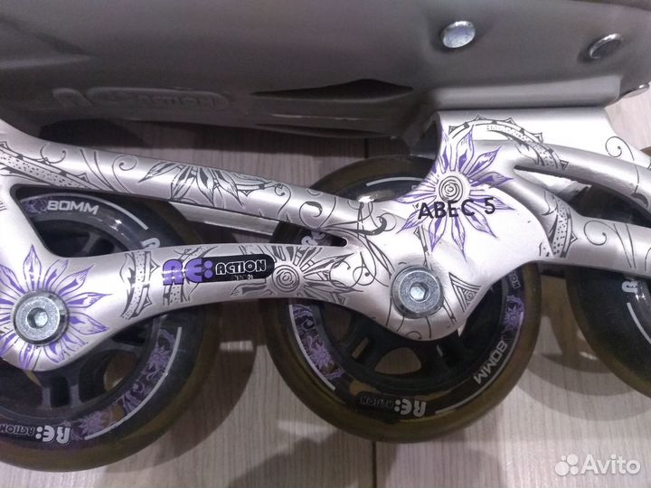 Роликовые коньки женские, 39 размер