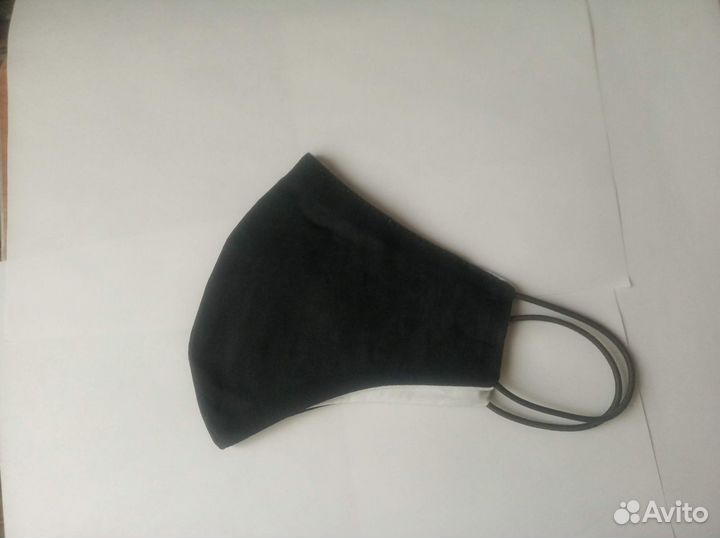 Маски черные многоразовые
