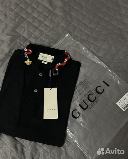 Поло Gucci Snake Black