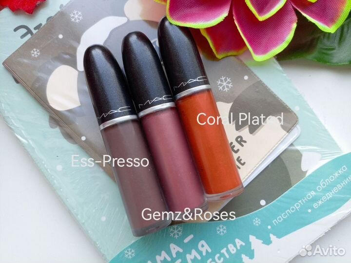 Матовая жидкая помада Smashbox, Clinuque, Mac