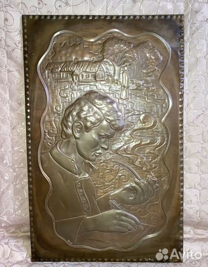 Картина чеканка медная