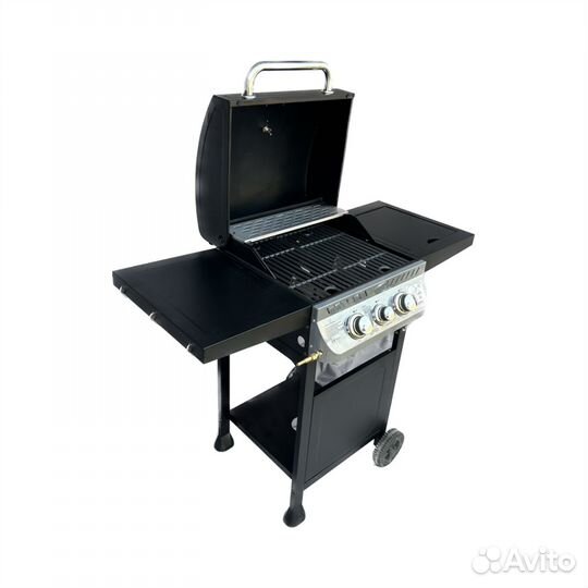 Гриль газовый 2+1/ решётки чугун/ быстрый поджиг