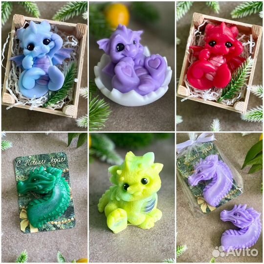 Мыло ручной работы Дракон Новый год