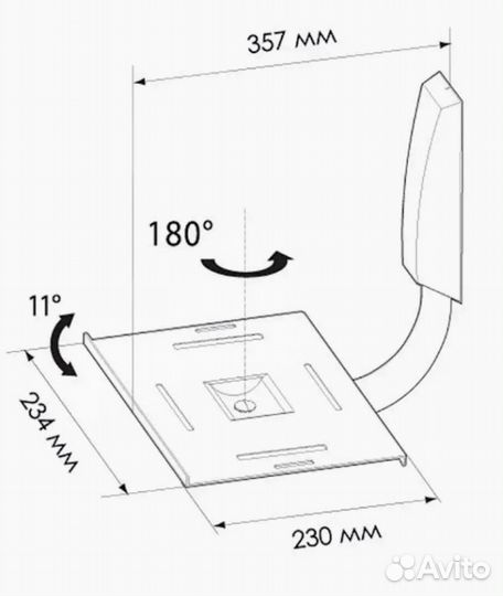 Полки для акустических систем на стену trone ак20