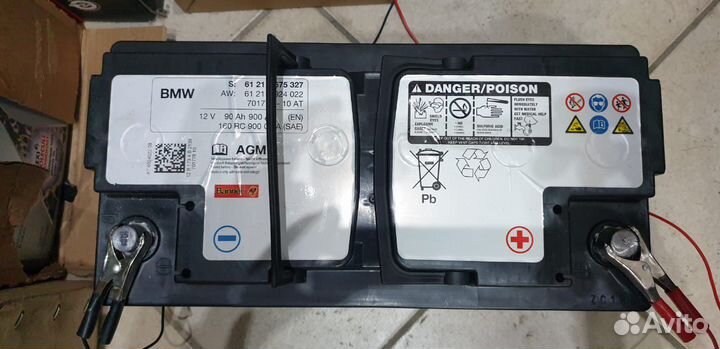Аккумулятор BMW agm 90ah детальцентр