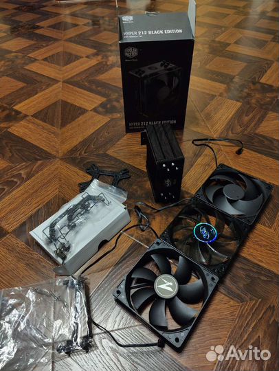 Охлаждения процессора hyper+термуха+2 запасных вин