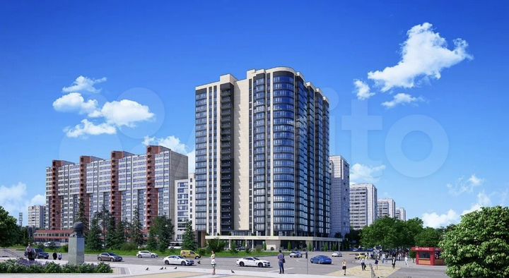 2-к. квартира, 60 м², 10/25 эт.