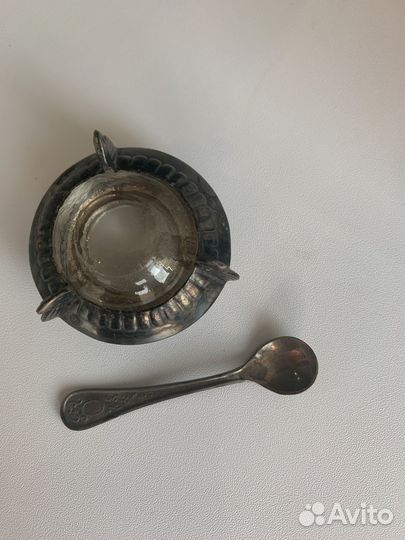 Солонка мельхиор,ссср