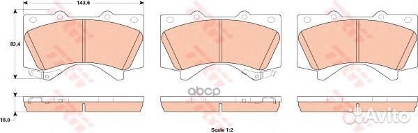 Колодки тормозные toyota land cruiser J200