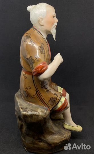 Статуэтка отшельник Янь Цзылин. Рыбак. Старый Кита