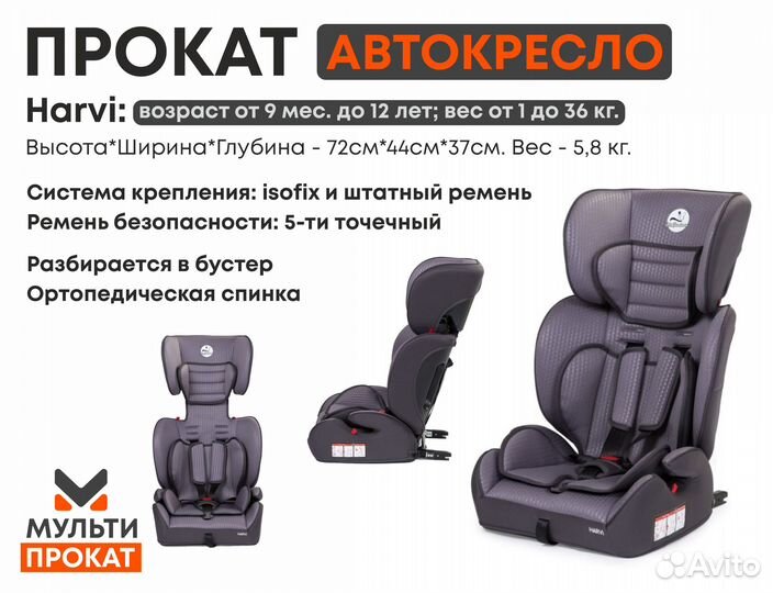 Автокресло детское. Автолюлька. Прокат/Аренда