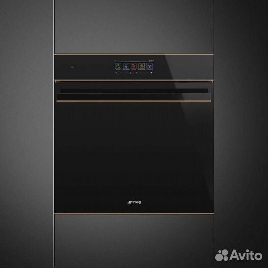 Духовой шкаф с функцией пара и свч Smeg SO6606apnr