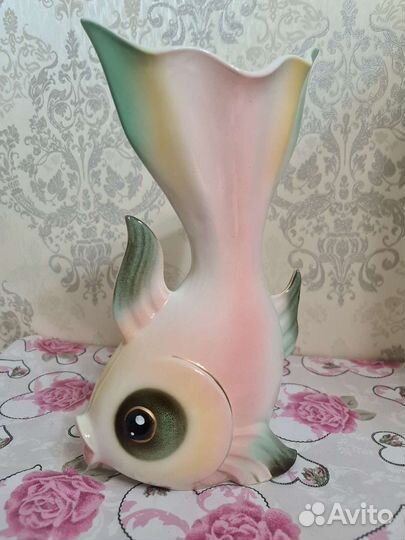 Ваза для цветов Рыбка, керамическая корзина,кувшин