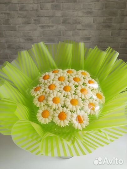 Шоколадный букет ромашки 19 шт