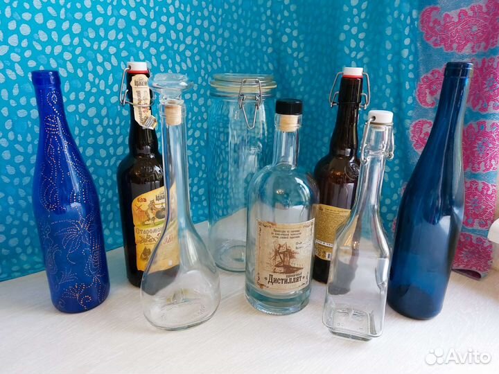 Бутылки с бугельным замком, банка Икея