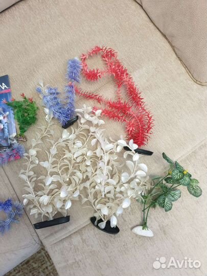 Декорации для аквариума и Подводная лампа 120см