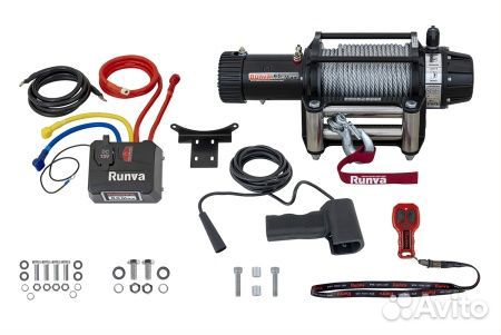 Лебедка 12V Runva 9500lbs 4350кг MAX EWB9500maxs