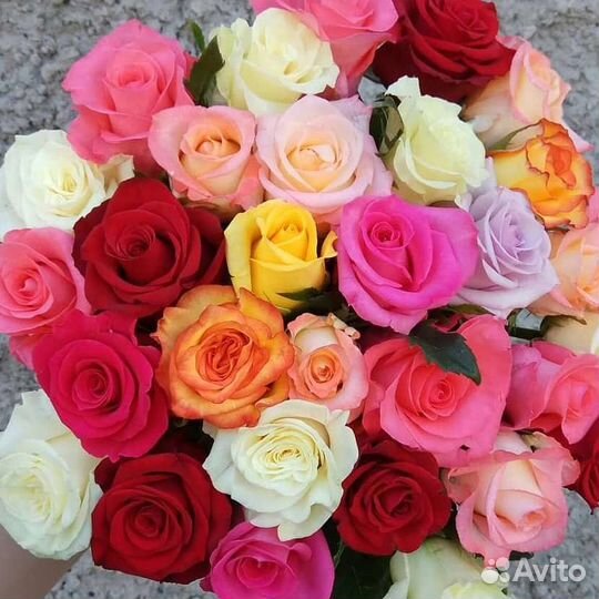 Цветы розы букет