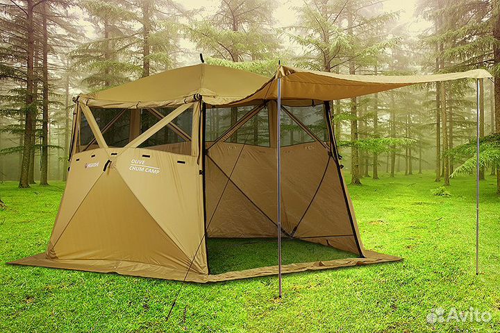 Шатер быстросборный Higashi Chum Camp olive
