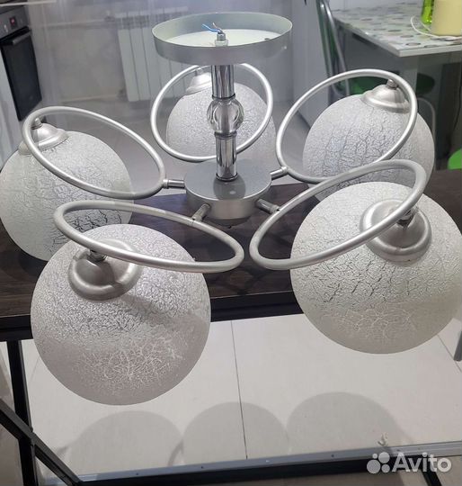 Люстра потолочная подвесная бу