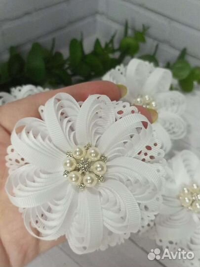 Резиночки для волос ручной работы