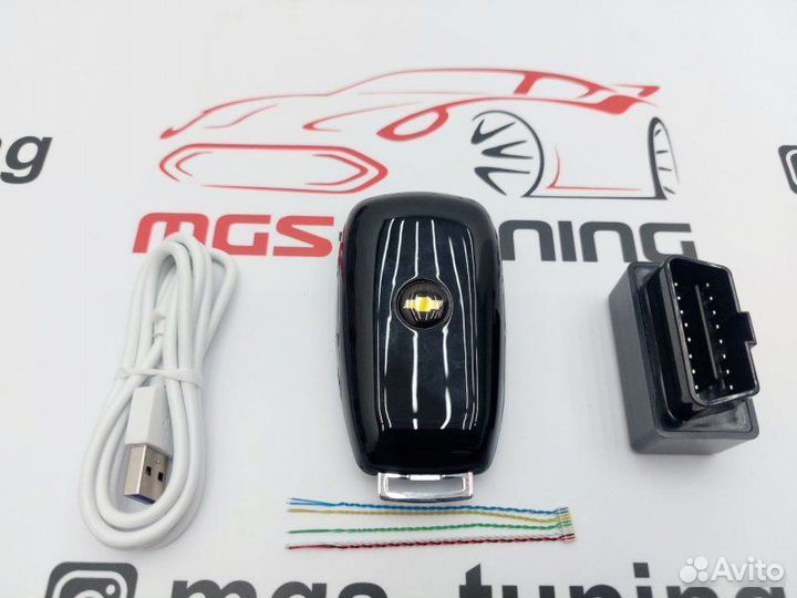 Смарт ключ Шевроле дизайн Мерседес черный