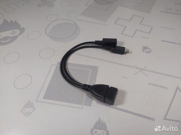 OTG Адаптер 2в1 microusb+Питание для PS1 Classic