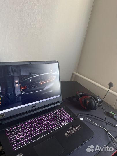 Игровой ноутбук 17, acer nitro 5, r7, rtx 3070
